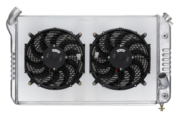 69-72 Corvette Radiator w/ Dual 12in Fan Kit