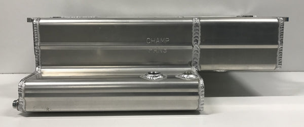 SBC Alm Pro Oil Pan Wet Sump w/RH Kickout