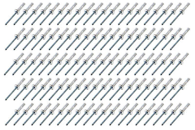 Small Head Rivet Silver 100pc 3/16in