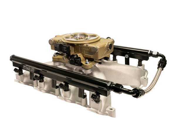 FiTech - Retro LS Port 750 HP EFI Classic Gold System With LS3 Intake