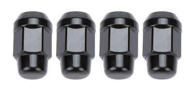 4 Lugnuts Acorn Bulge 1/2 Black
