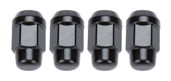 4 Lugnuts Acorn Bulge 1/2 Black