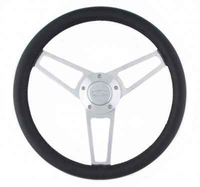 Billet Series Leather St eering Wheel Ford Logo