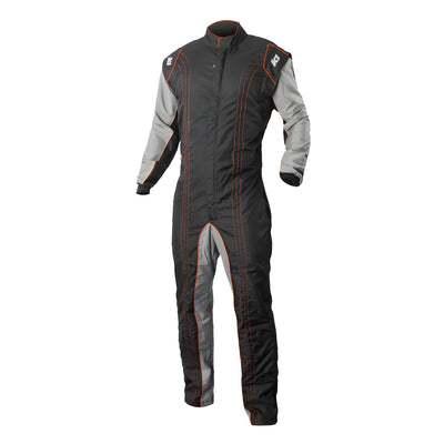 Suit Karting GK2 Adult Large/XL Black/Orange