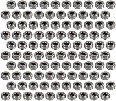 1/2 Pipe Plugs 100pk Hex Socket