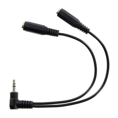 Splitter Stereo 1/8in Male to 1/8in Dual Femal
