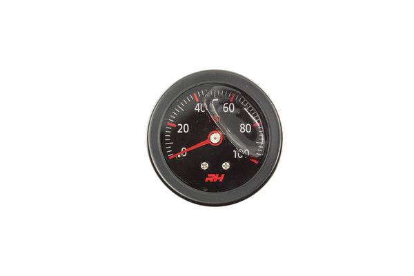Fuel Pressure Gauge Bla ck