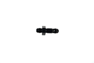 8AN Bulkhead Adapter Straight Male Male Black