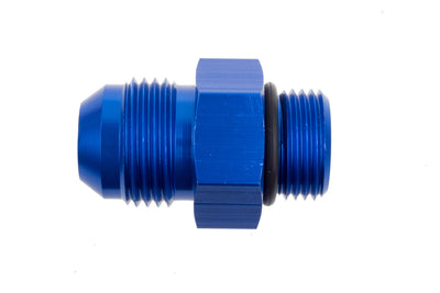 8AN to 8AN O-Ring Port Adapter Blue Male Male