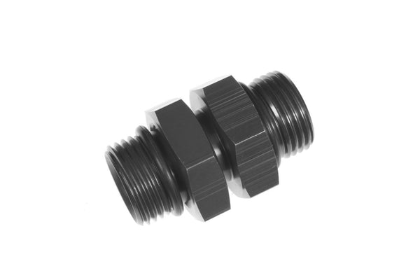 '-10AN to 10AN O-Ring Adapter Black Male Male