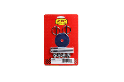 Chrome 3/16In Flip-Over Hood Pin Kit - Steel