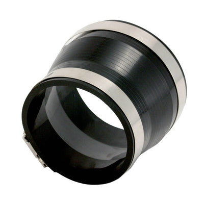 Coupler/Reducer; 3.5in-3 in PVC Black