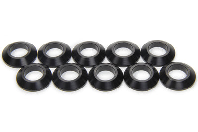 Tapered Spacers 1/2in ID 1/4in Thick Black 10pk