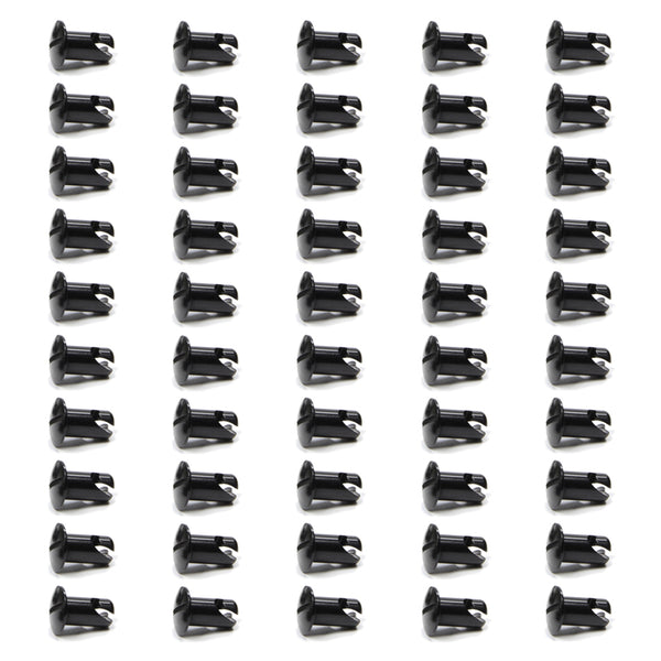 Oval Head Button Alum Black .550 Long 50 Pack