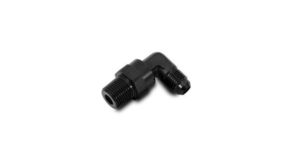 '-6AN Flare To 1/2in NPT Male 90 Degree Swivel
