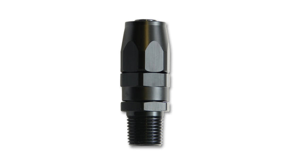 '-6AN Male NPT Straight H ose End Fitting; Pipe Th