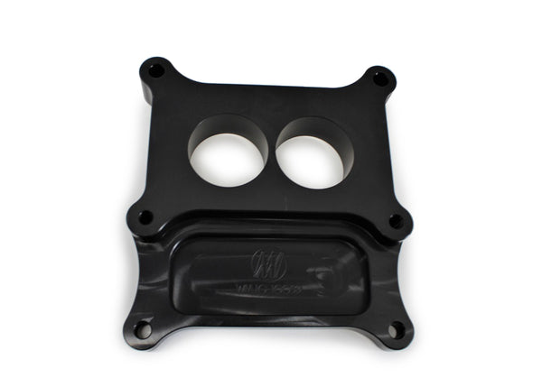 Carb Adapter 2bbl to 4bb 1in Thk w/Straigh Bores