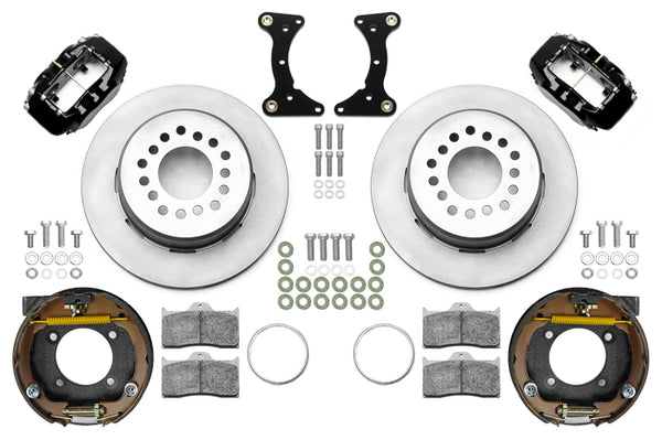 Brake Kit Rear Black FDL Plain 12in GM G Body