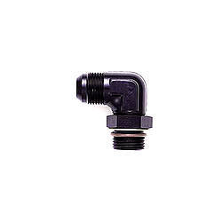 '-8 Male Flare to -6 O-Ring Boss 90 Degree