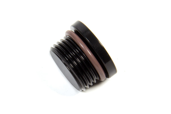 '-12 ORB Internal Hex Port Plug Alum. - Black