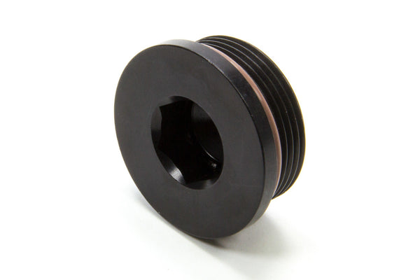 '-20 ORB Internal Hex Port Plug Alum. - Black