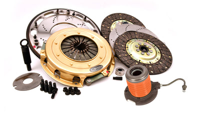 Centerforce SST 10.4 Multi=Disc Clutch And Flywheel Kit 44.15 Lbs 164 Tooth Gear 0 In/oz Internally Balanced 8 Bolt Crank 925 Ft/lbs Capacity 10.4in Dia. 26-Spline Fits Ford Mustang 8 Cyl