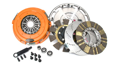Centerforce DYAD ? DS 10.4 Multi-Disc Clutch And Flywheel Kit 46.45 Lbs 168 Tooth Gear 0 In/oz Internally Balanced 6 Bolt Crank 1300 Ft/lbs Capacity 10.4in Dia. 26-Spline Fits Chevrolet/Pontiac Cars 8 Cyl