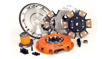 Centerforce DYAD ? XDS 10.4 Extreme Multi-Disc Clutch And Flywheel Kit 48.45 Lbs 164 Tooth Gear 0 In/oz Internally Balanced 8 Bolt Crank 1600 Ft/lbs Capacity 10.4in Dia. 26-Spline Fits Ford Mustang 8 Cyl