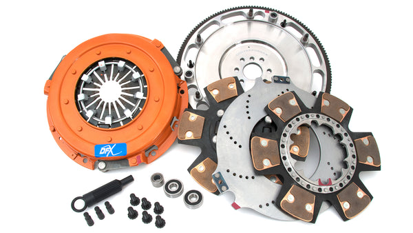 Centerforce DYAD ? XDS 10.4 Extreme Multi-Disc Clutch And Flywheel Kit 47.2 Lbs 168 Tooth Gear 0 In/oz Internally Balanced 6 Bolt Crank 1600 Ft/lbs Capacity 10.4in Dia. 26-Spline Fits Chevrolet/Pontiac Cars 8 Cyl