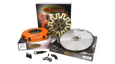 Centerforce Dual Friction ? High Performance Clutch And Flywheel Kit 168 Tooth Gear 0 In/oz Internally Balanced 6 Bolt Crank 700 Ft/lbs Capacity 12in Dia. 26-Spline Fits Chevrolet/Pontiac Cars 8 Cyl